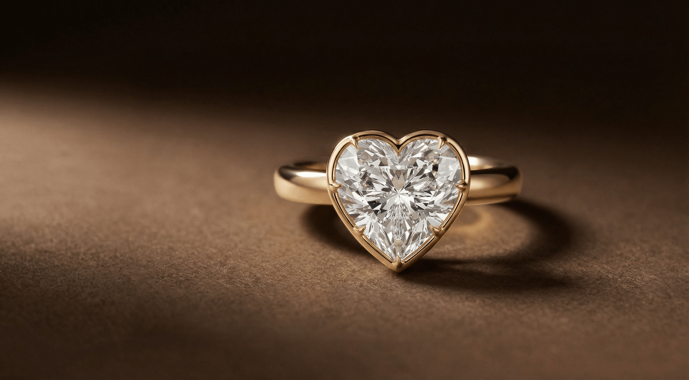 Heart Diamond Engagement Rings - 18 KARATS INC.