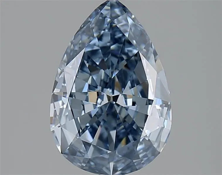 1.24ct Pear Natural Diamond (Colour Fancy Vivid Blue, Clarity VVS1, GIA Certified)