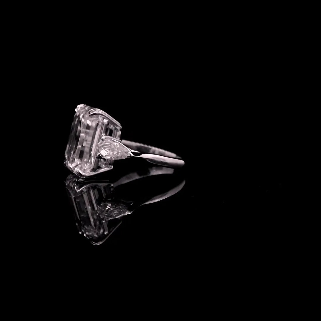 10.01ct Emerald Natural Diamond (Colour F, Clarity SI1, Cut GD, GIA Certified)