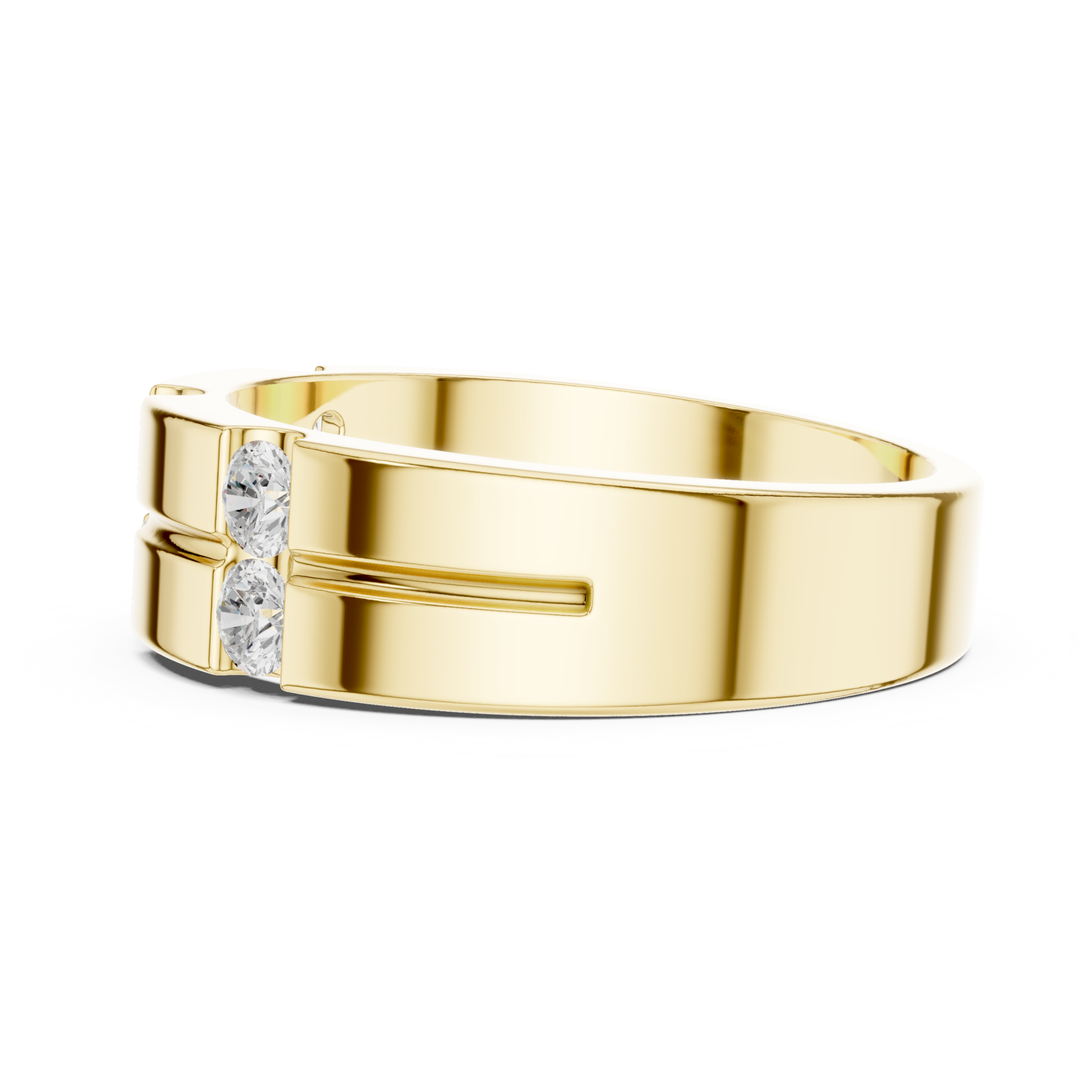 Round 0.39 ctw Diamond Modern Men's Band - B1131
