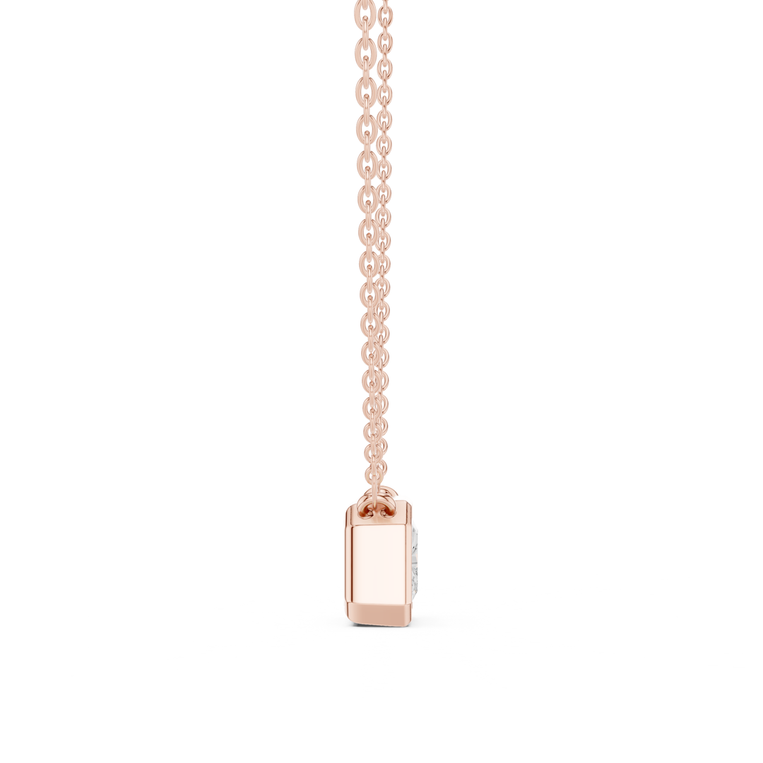 Radiant Cut Diamond Bezel Solitaire - P1135RA