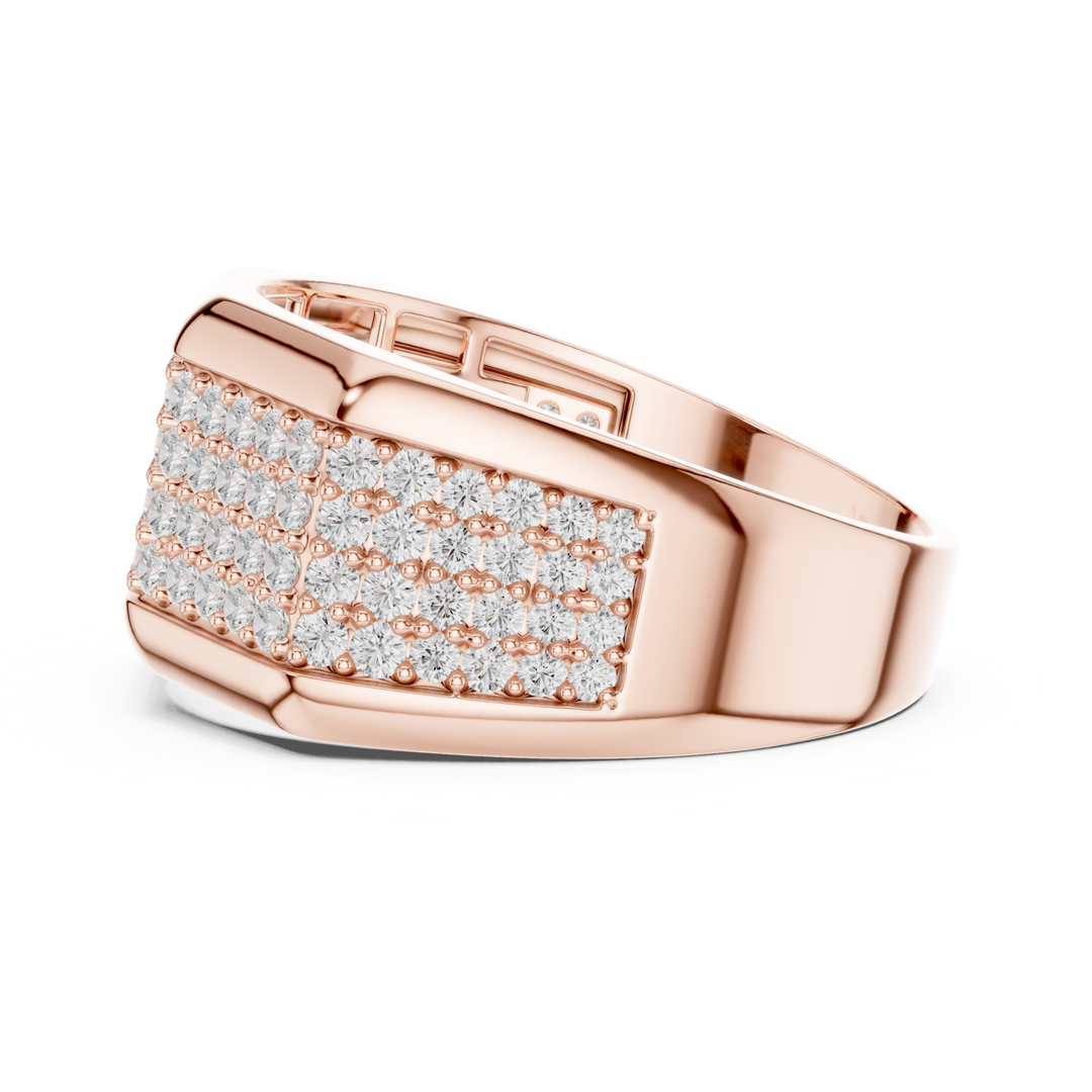 Multi-Row 1.2 ctw Diamond Men's Band - B1140