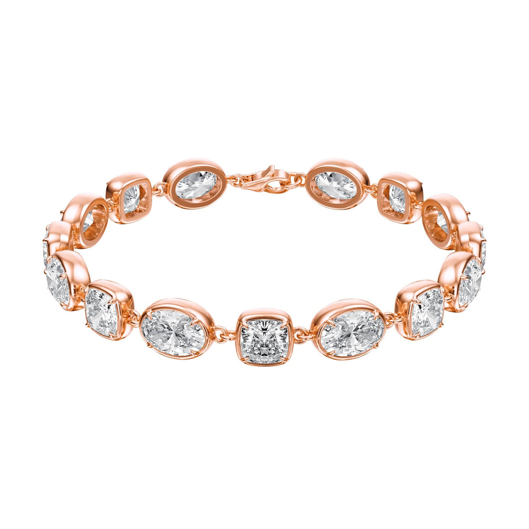 14 ctw Oval & Cushion Lab Diamond Bracelet - BC108 in Bracelet by 18 KARATS INC.