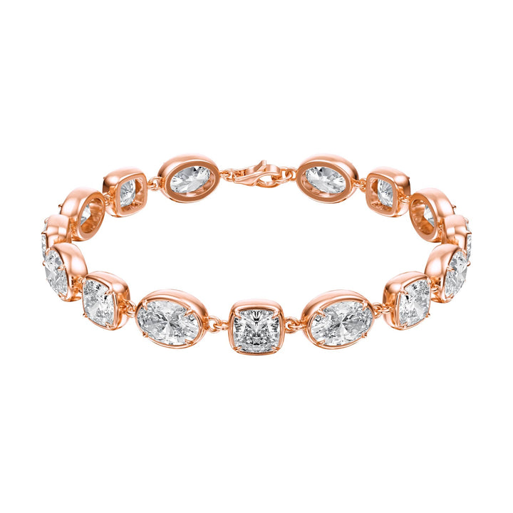 14 ctw Oval & Cushion Lab Diamond Bracelet - BC108 in Bracelet by 18 KARATS INC.