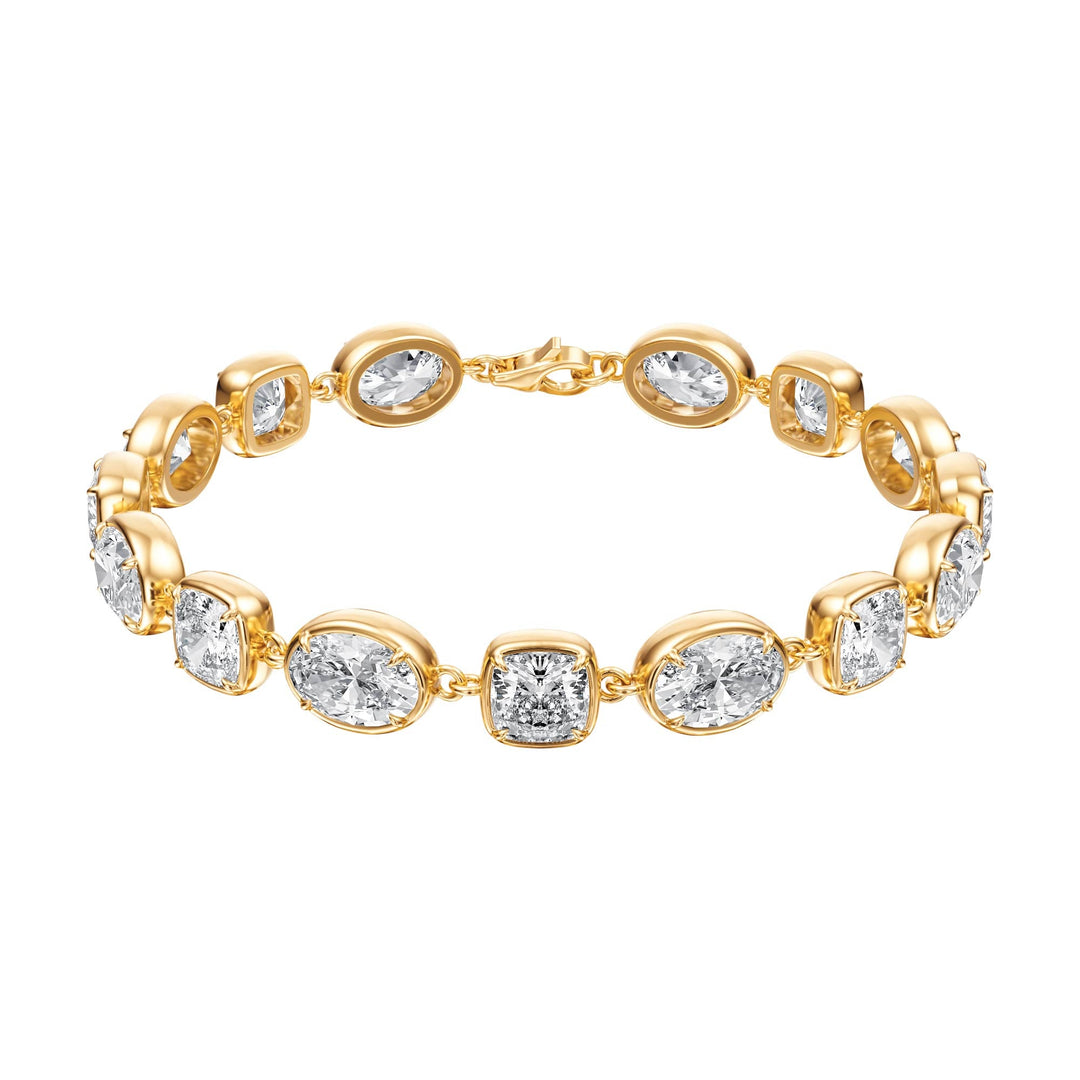 14 ctw Oval & Cushion Lab Diamond Bracelet - BC108 in Bracelet by 18 KARATS INC.