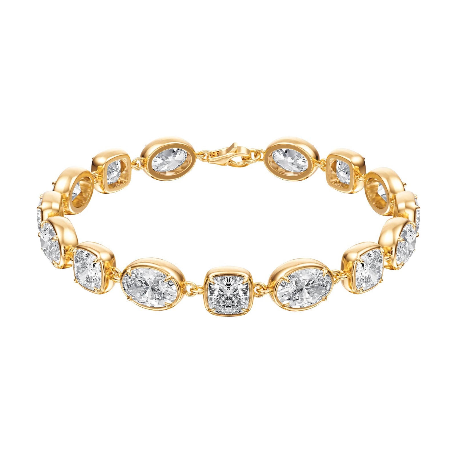 14 ctw Oval & Cushion Lab Diamond Bracelet - BC108 in Bracelet by 18 KARATS INC.
