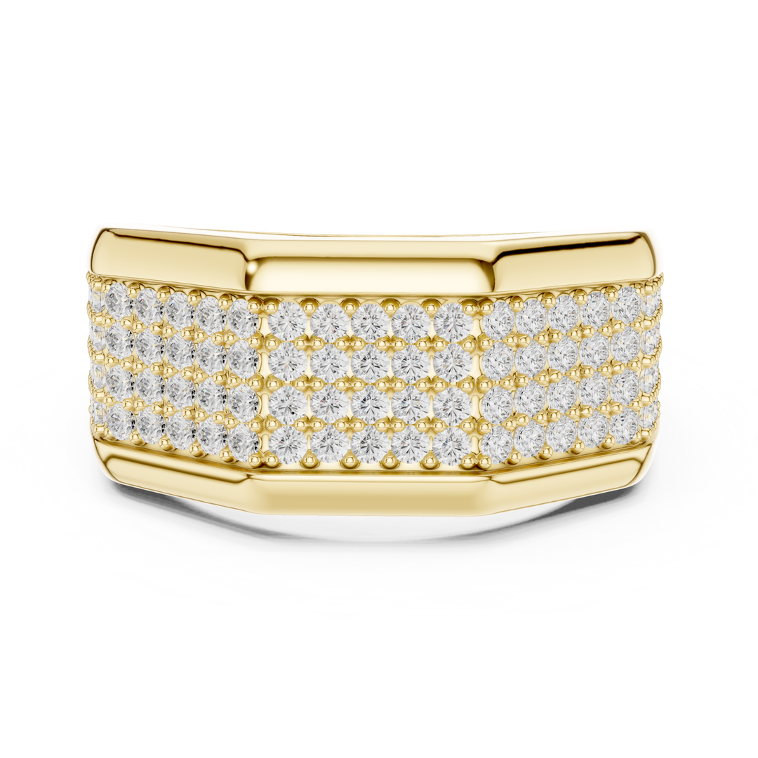 Multi-Row 1.2 ctw Diamond Men's Band - B1140