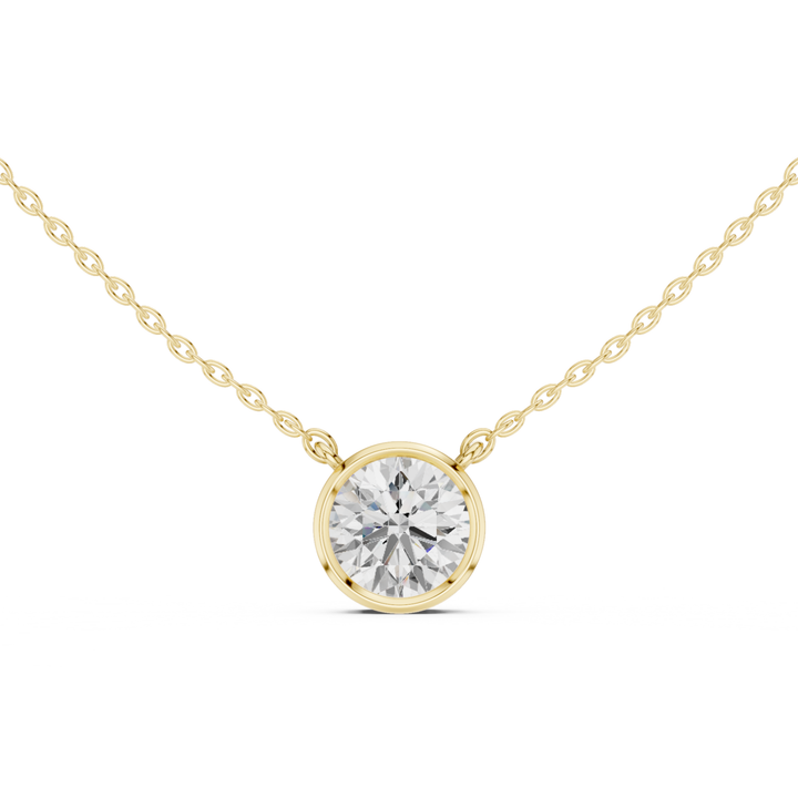 Round Cut Diamond Bezel Solitaire - P1135RD