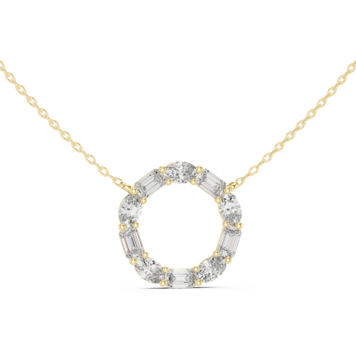 Eternity Circle 3 ctw Diamond Necklace - P1118