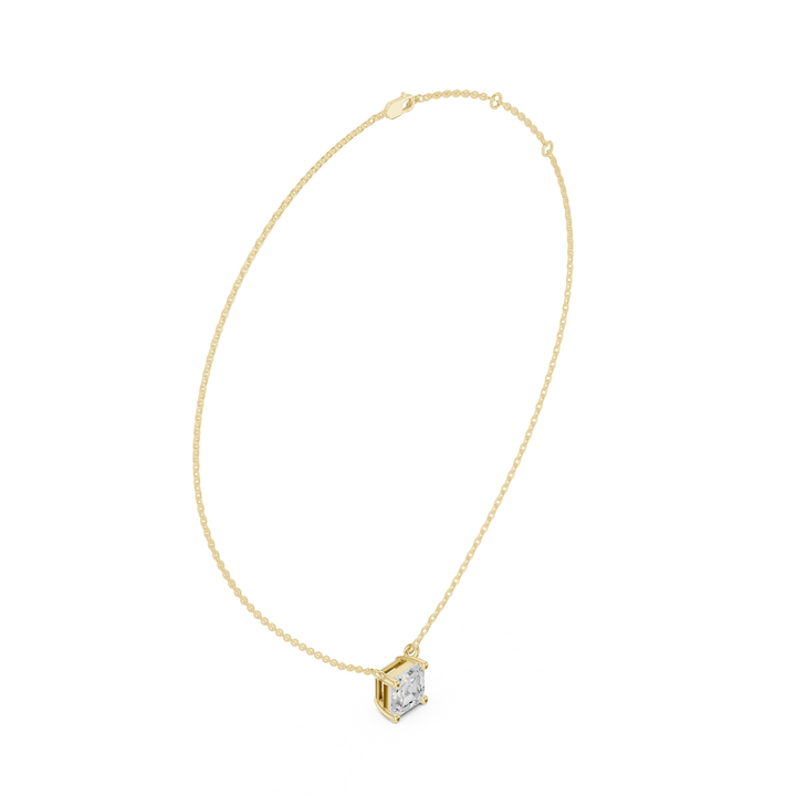 Asscher Cut Diamond Solitaire Pendant - B1134AS