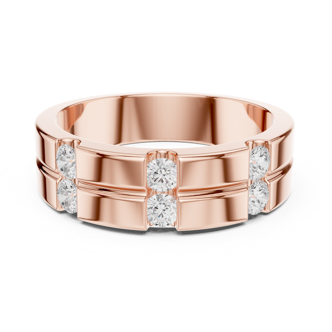 Round 0.39 ctw Diamond Modern Men's Band - B1131
