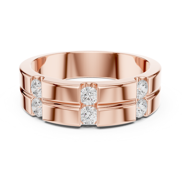 Round 0.39 ctw Diamond Modern Men's Band - B1131