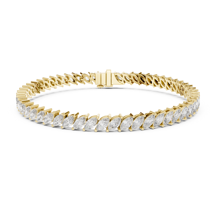 Marquise Lab Diamond 8.4 ctw Tennis Bracelet - BC116