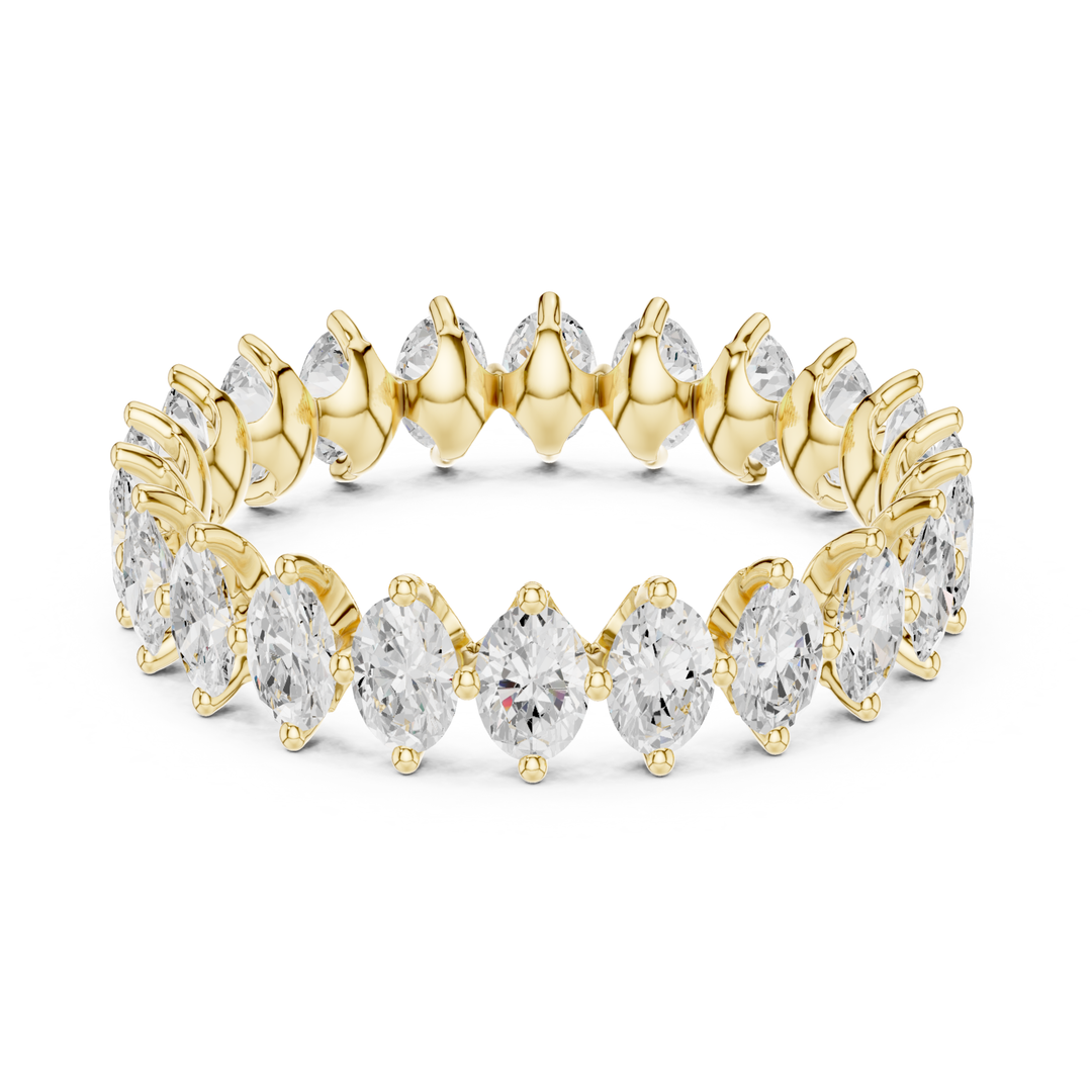 Oval Cut 1.65 ctw Diamond Eternity Band - B1178