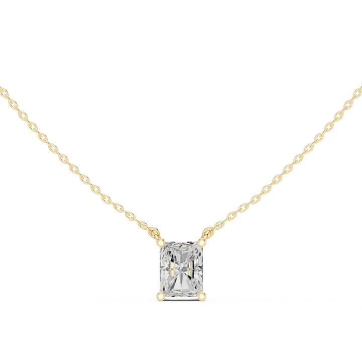 Radiant Cut Diamond Solitaire Pendant - P1134RA