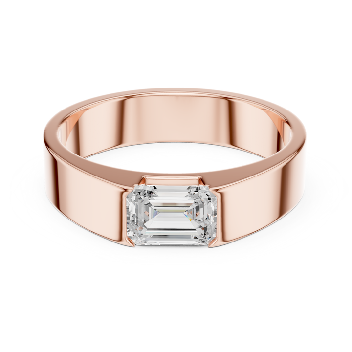 Emerald 1 ctw Diamond Men's Band - B1132