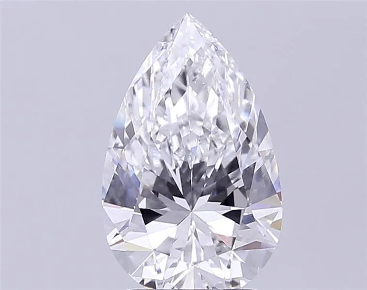 2.91ct Pear Lab Grown Diamond (Colour D, Clarity VVS2, IGI Certified)