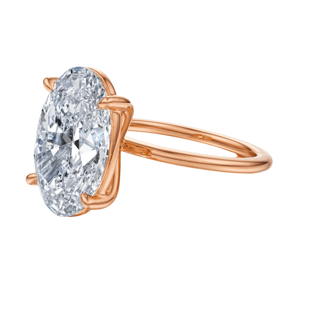 The Grace Oval Solitaire Engagement Ring - R1037