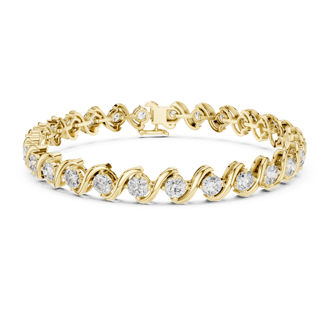 Diamond Twist 6.4 ctw Tennis Bracelet - BC112