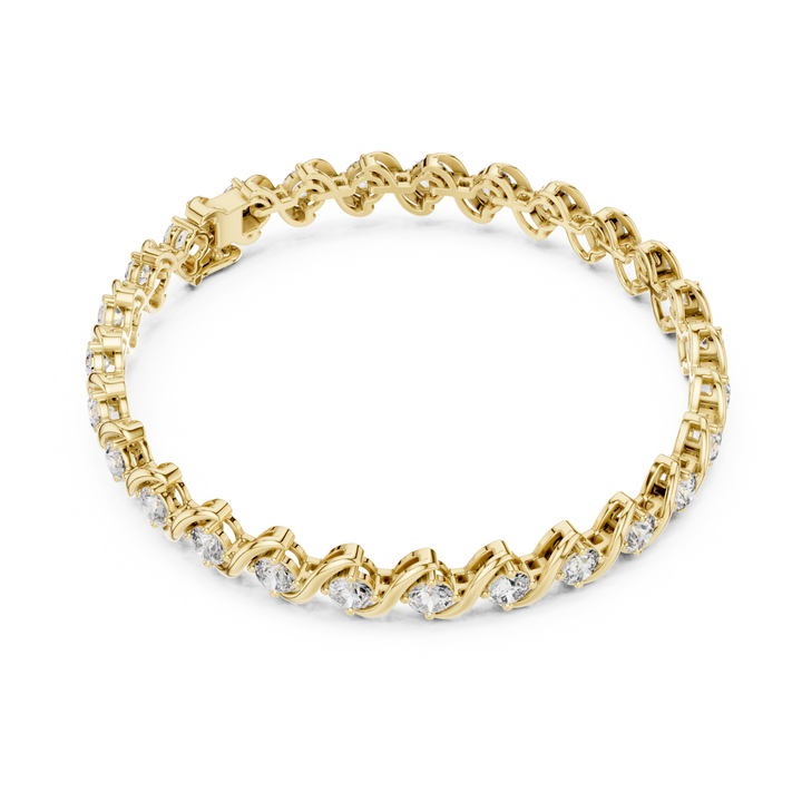 Diamond Twist 6.4 ctw Tennis Bracelet - BC112