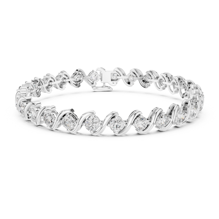 Diamond Twist 6.4 ctw Tennis Bracelet - BC112