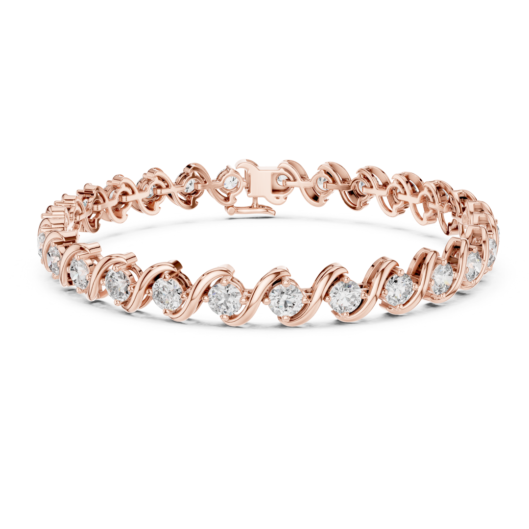 Diamond Twist 6.4 ctw Tennis Bracelet - BC112