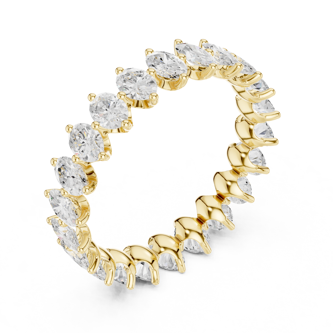 Oval Cut 1.65 ctw Diamond Eternity Band - B1178