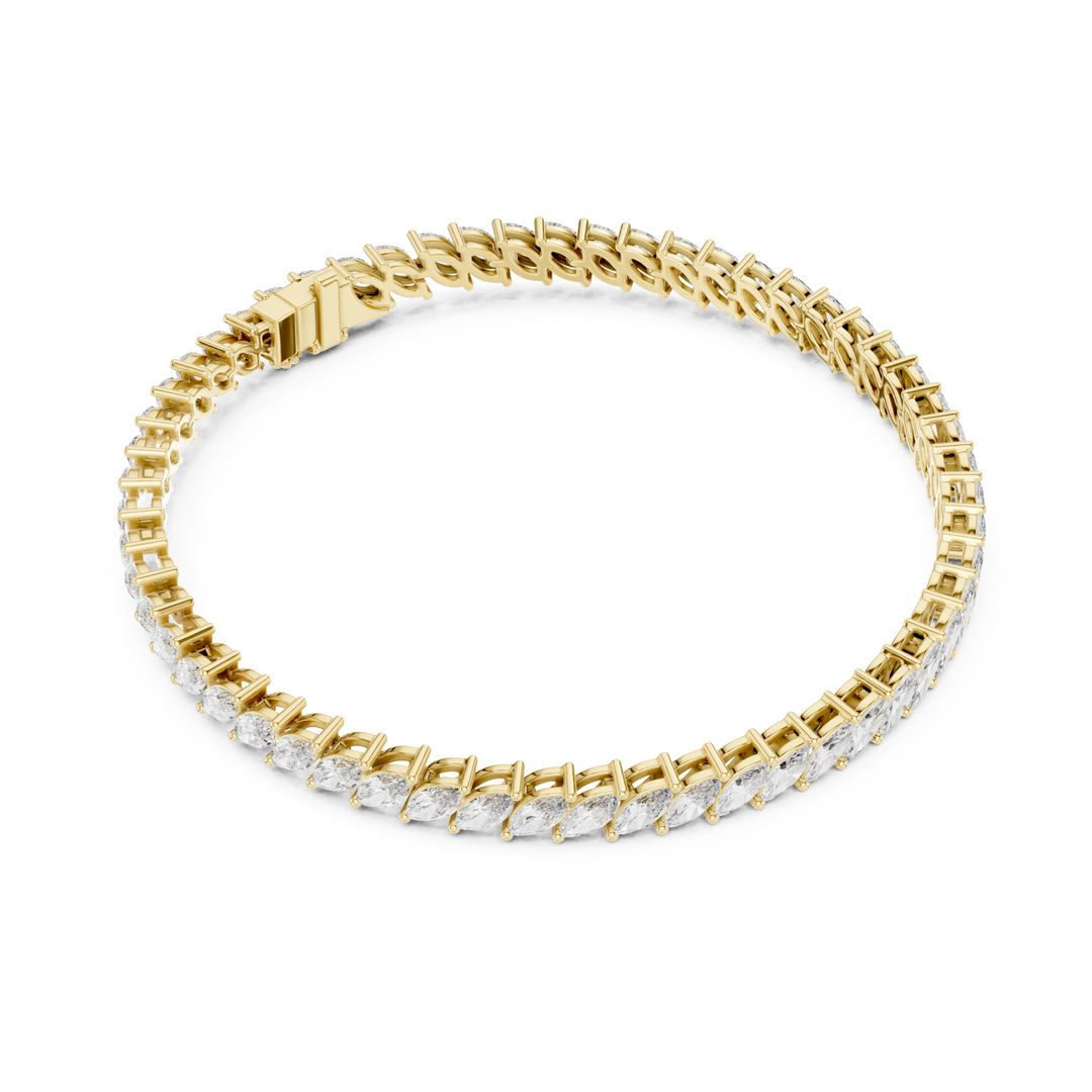 Marquise Lab Diamond 8.4 ctw Tennis Bracelet - BC116