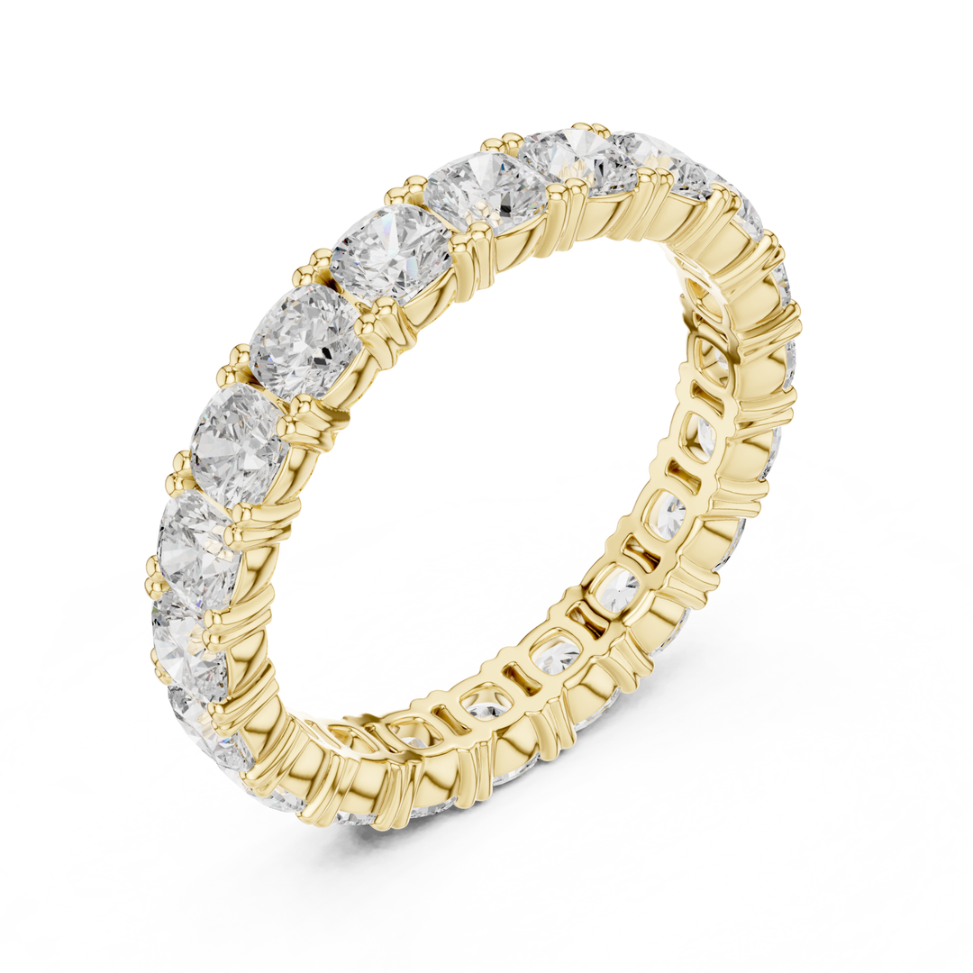 Cushion Square Cut 2.8 ctw Diamond Eternity Band - B1184