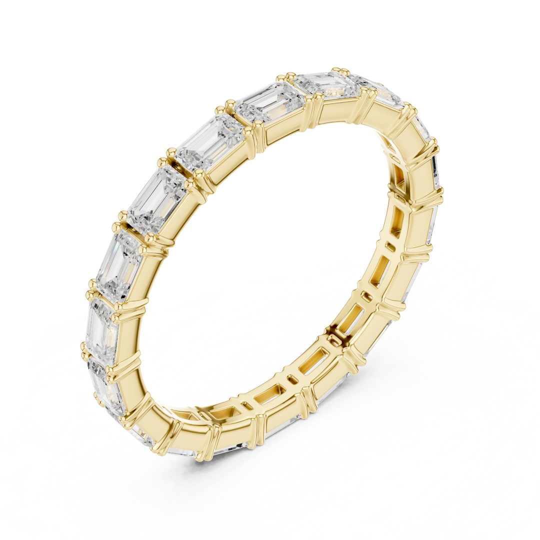 Classic Emerald Cut 1.58 ctw Diamond Eternity Band - B1179