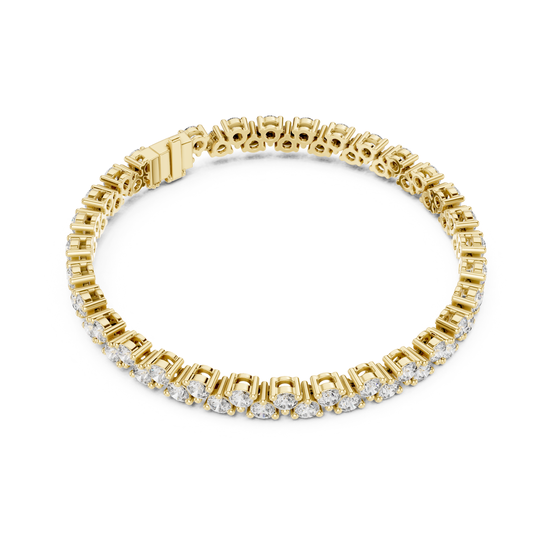 Two Row 6.2 ctw Round Diamond Tennis Bracelet- BC120