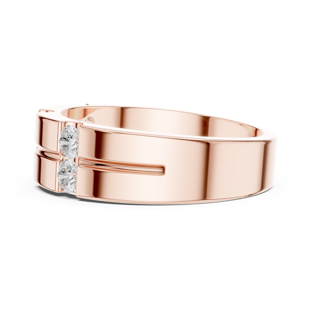 Round 0.39 ctw Diamond Modern Men's Band - B1131