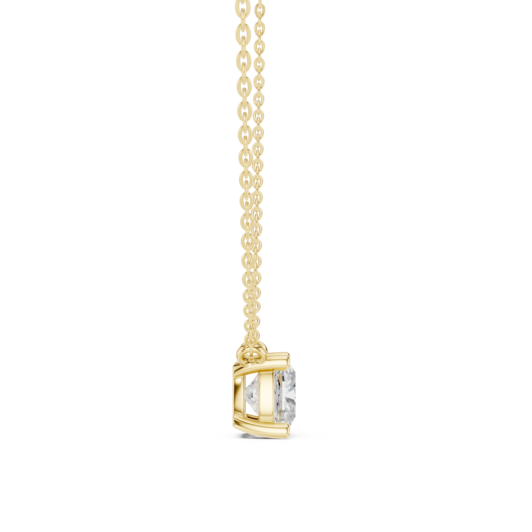 Cushion Cut Diamond Solitaire Pendant - P1134CU