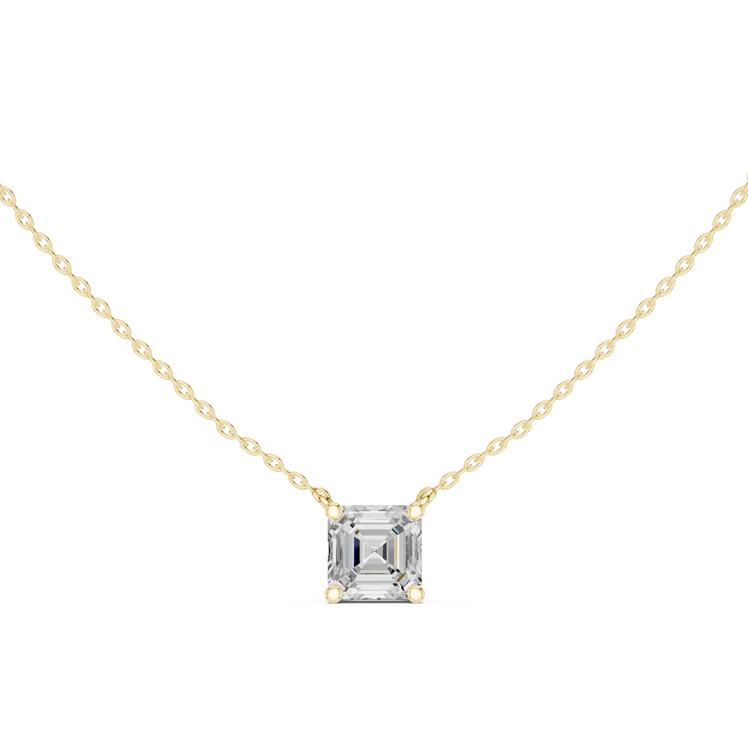 Asscher Cut Diamond Solitaire Pendant - B1134AS