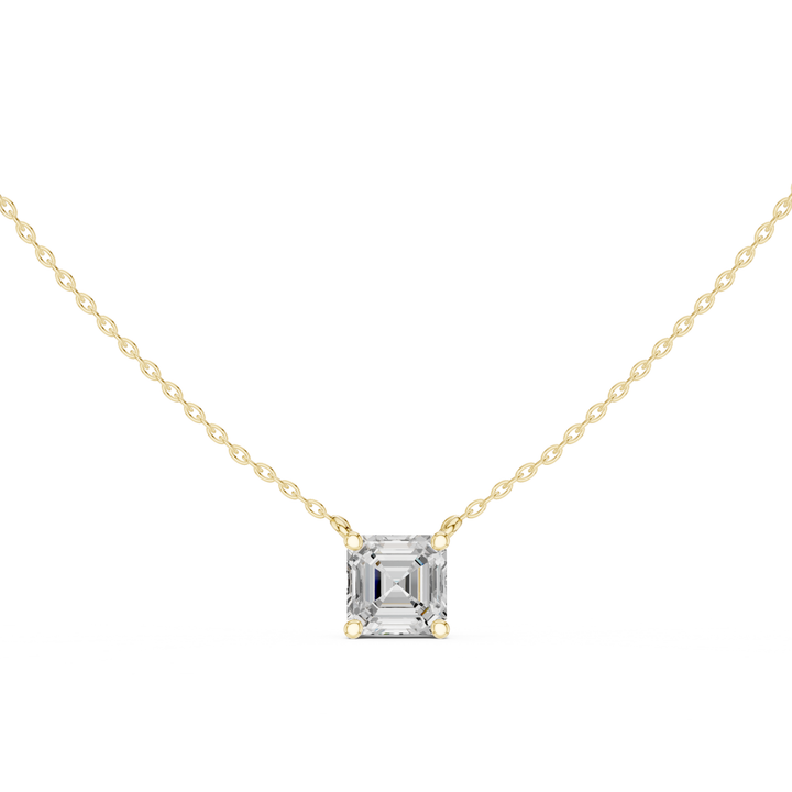 Asscher Cut Diamond Solitaire Pendant - B1134AS