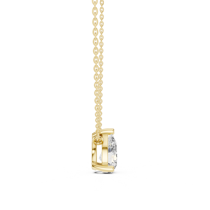 Pear Cut Diamond Solitaire Pendant - P1134PE