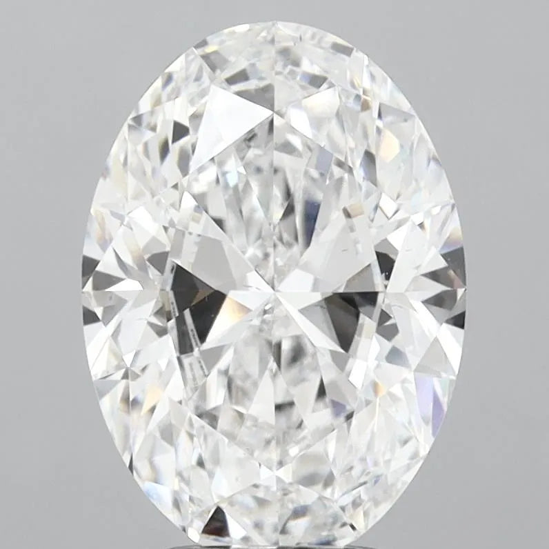 3.71ct Oval Lab Grown Diamond (Colour D, Clarity VS2, IGI Certified)