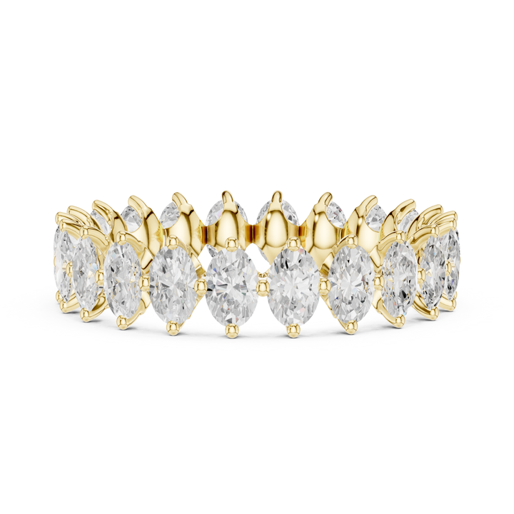 Oval Cut 1.65 ctw Diamond Eternity Band - B1178