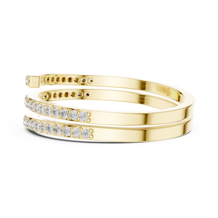 Spiral Wrap Diamond Band - B1148