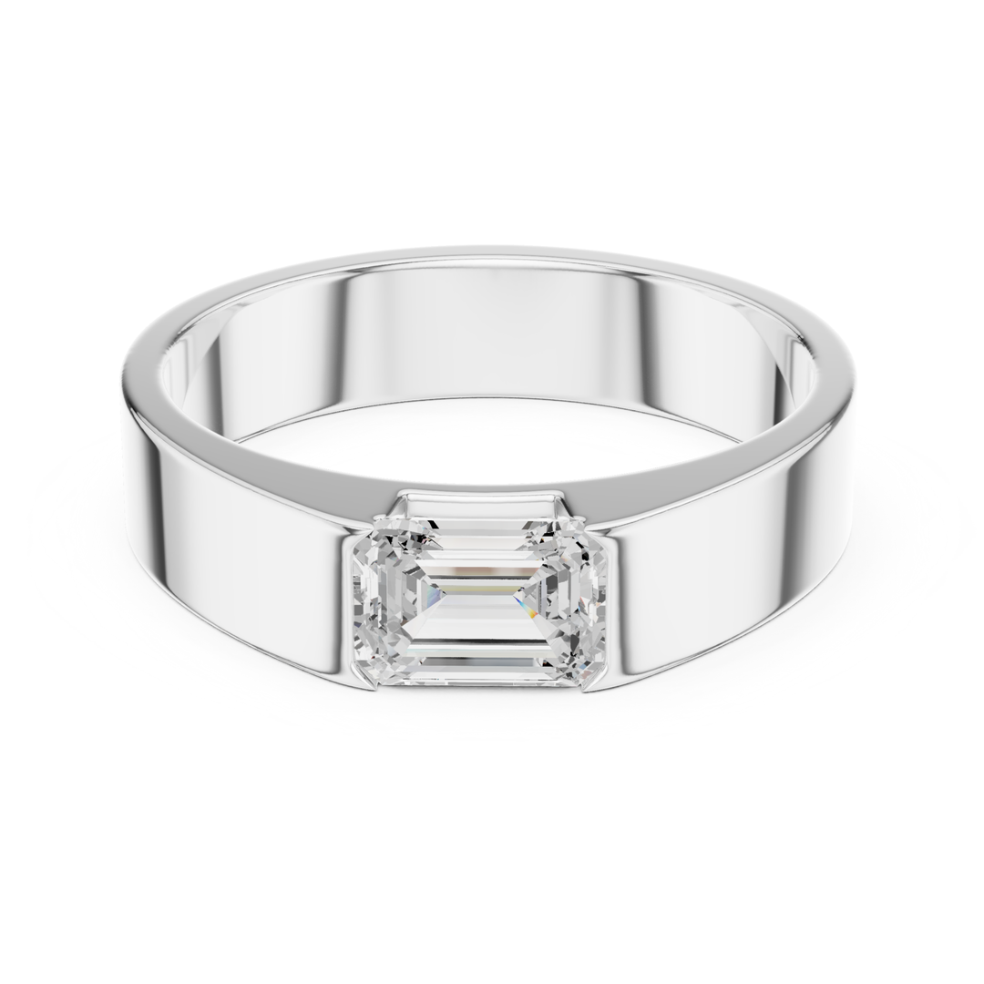 Emerald 1 ctw Diamond Men's Band - B1132