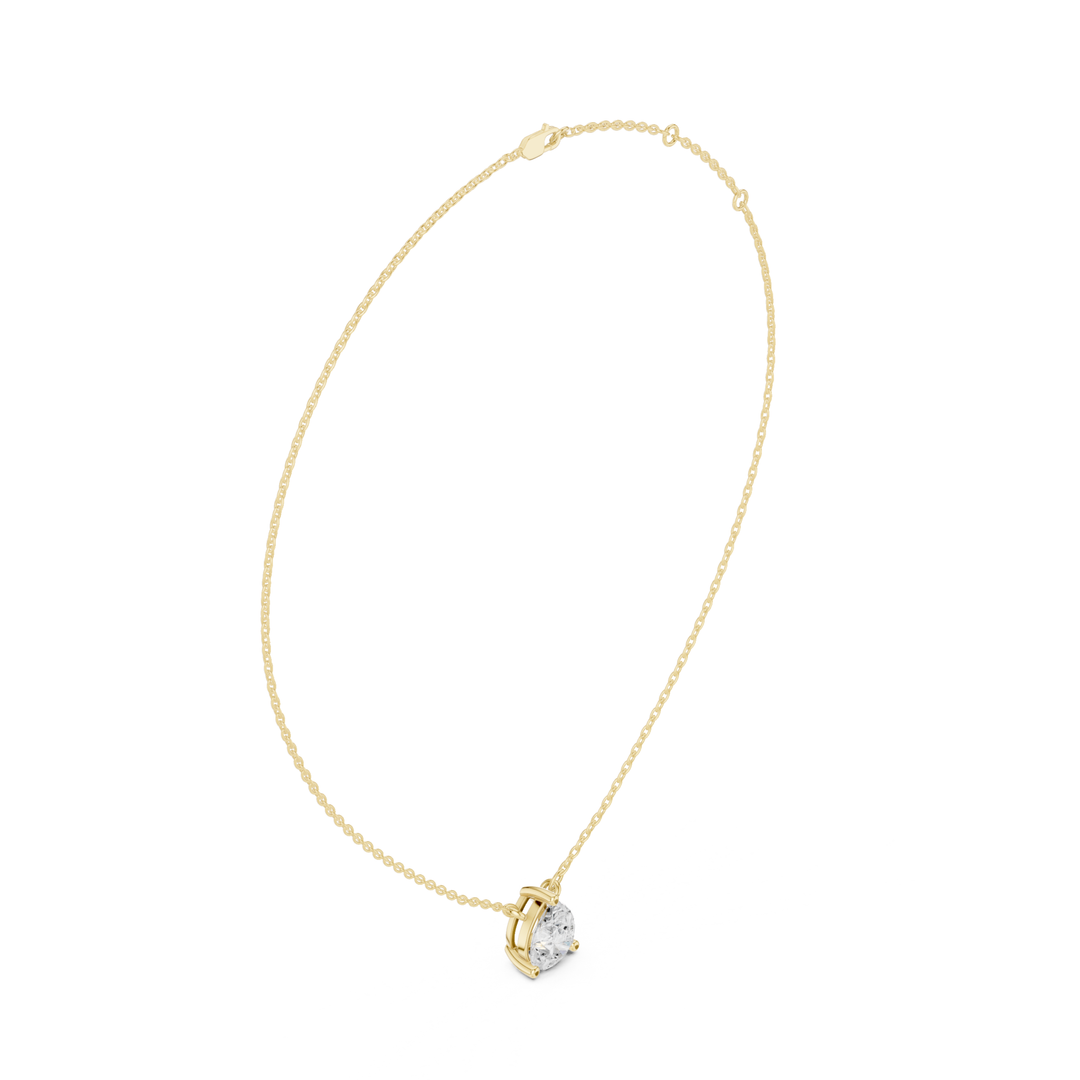 Pear Cut Diamond Solitaire Pendant - P1134PE