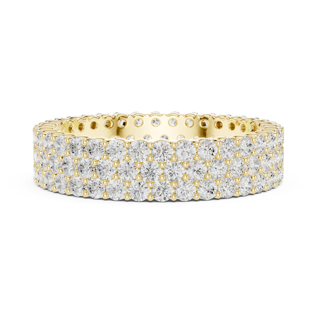 Multi-Row Round 1.94 ctw Diamond Eternity Band - B1147