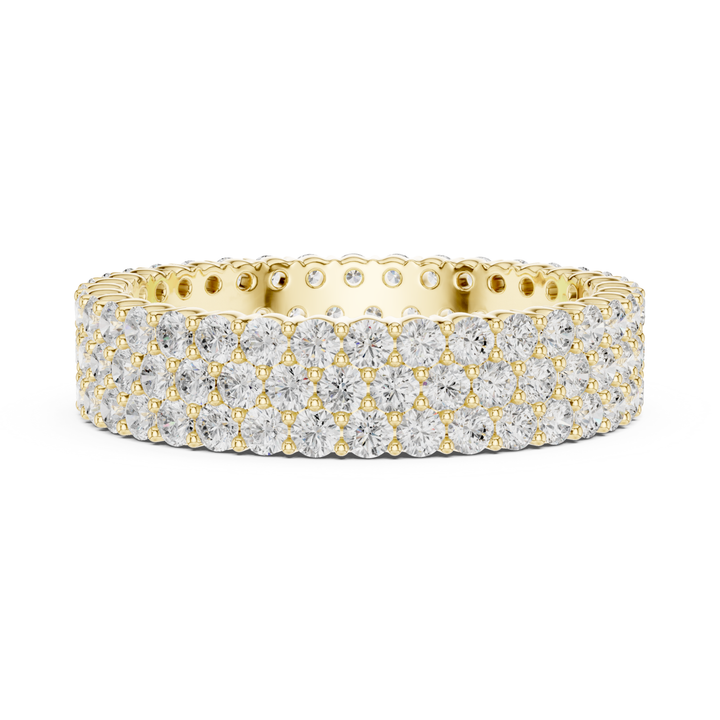 Multi-Row Round 1.94 ctw Diamond Eternity Band - B1147