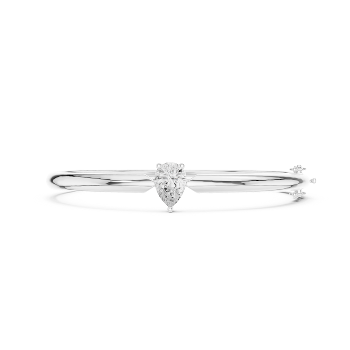Solitaire Pear Diamond Bangle - BC132