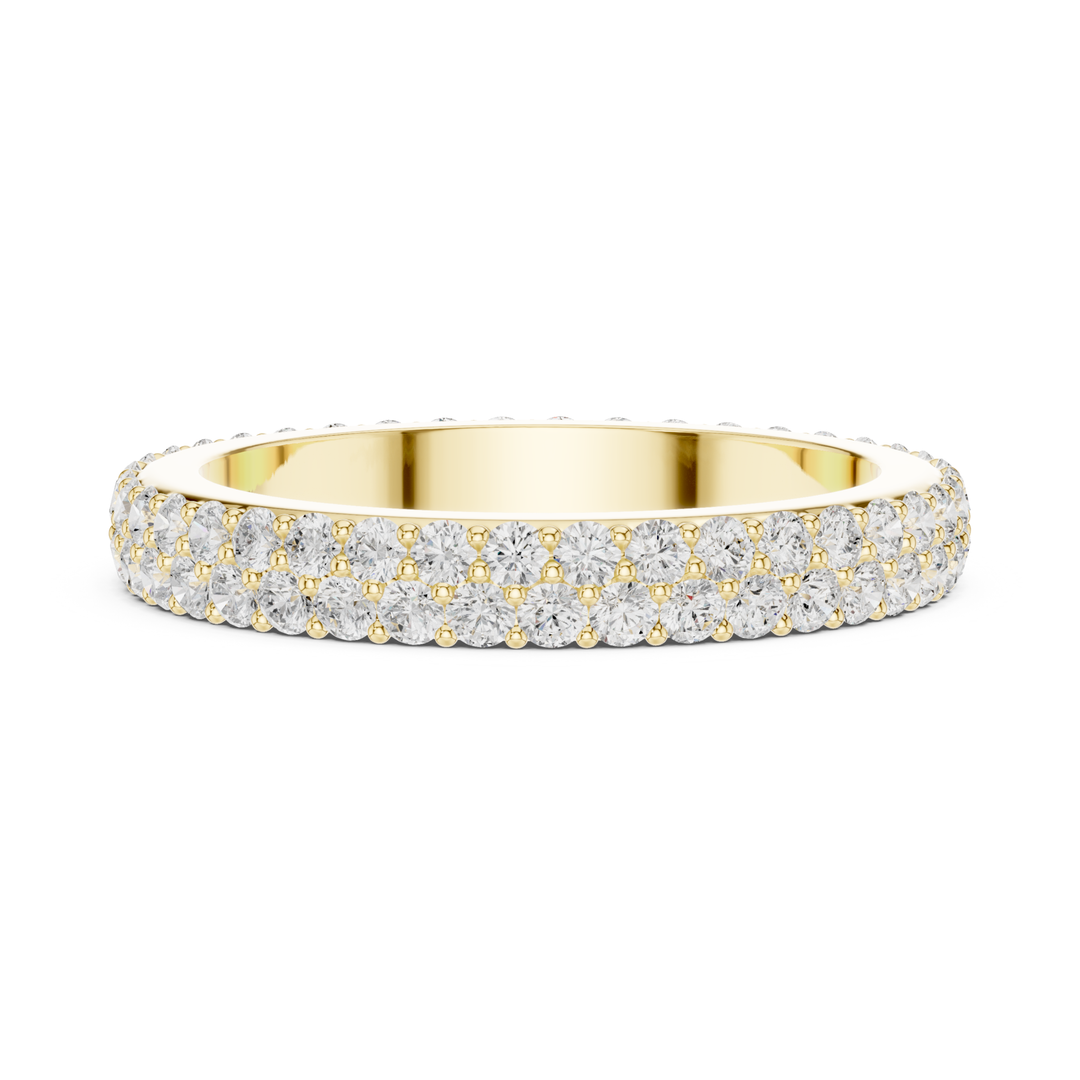 Double Row Round 1.2 ctw Diamond Eternity Band - B1182
