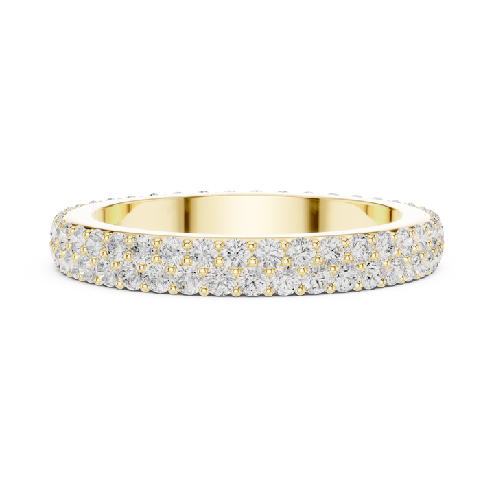 Double Row Round 1.2 ctw Diamond Eternity Band - B1182