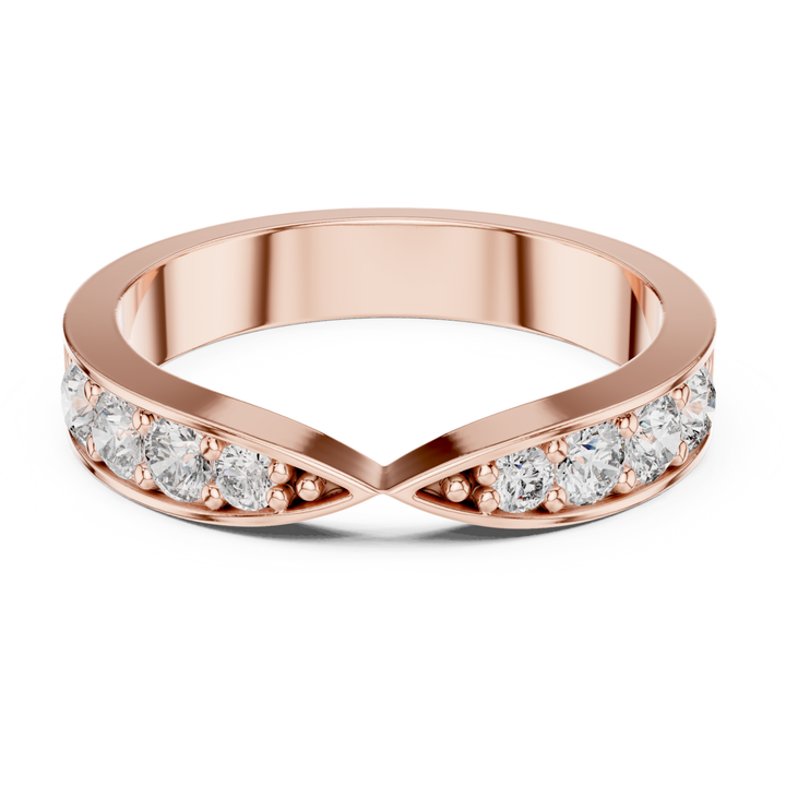 Pinched Diamond Band - B1142