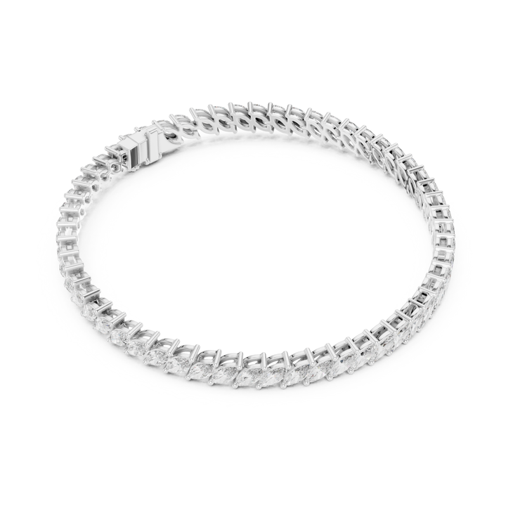 Marquise Lab Diamond 8.4 ctw Tennis Bracelet - BC116