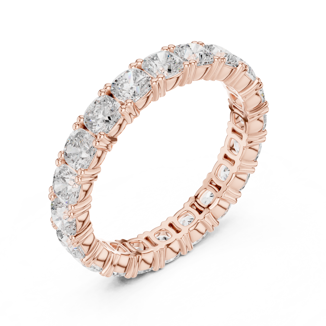 Cushion Square Cut 2.8 ctw Diamond Eternity Band - B1184
