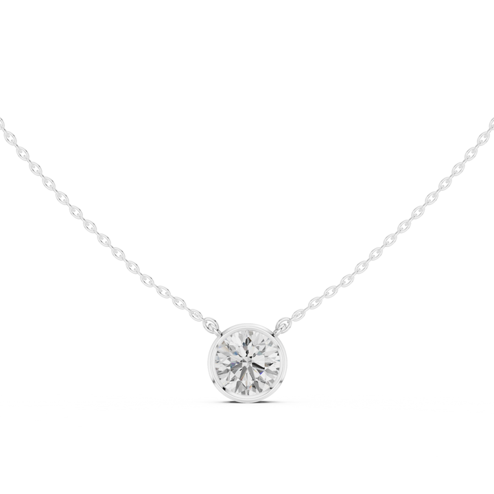 Round Cut Diamond Bezel Solitaire - P1135RD